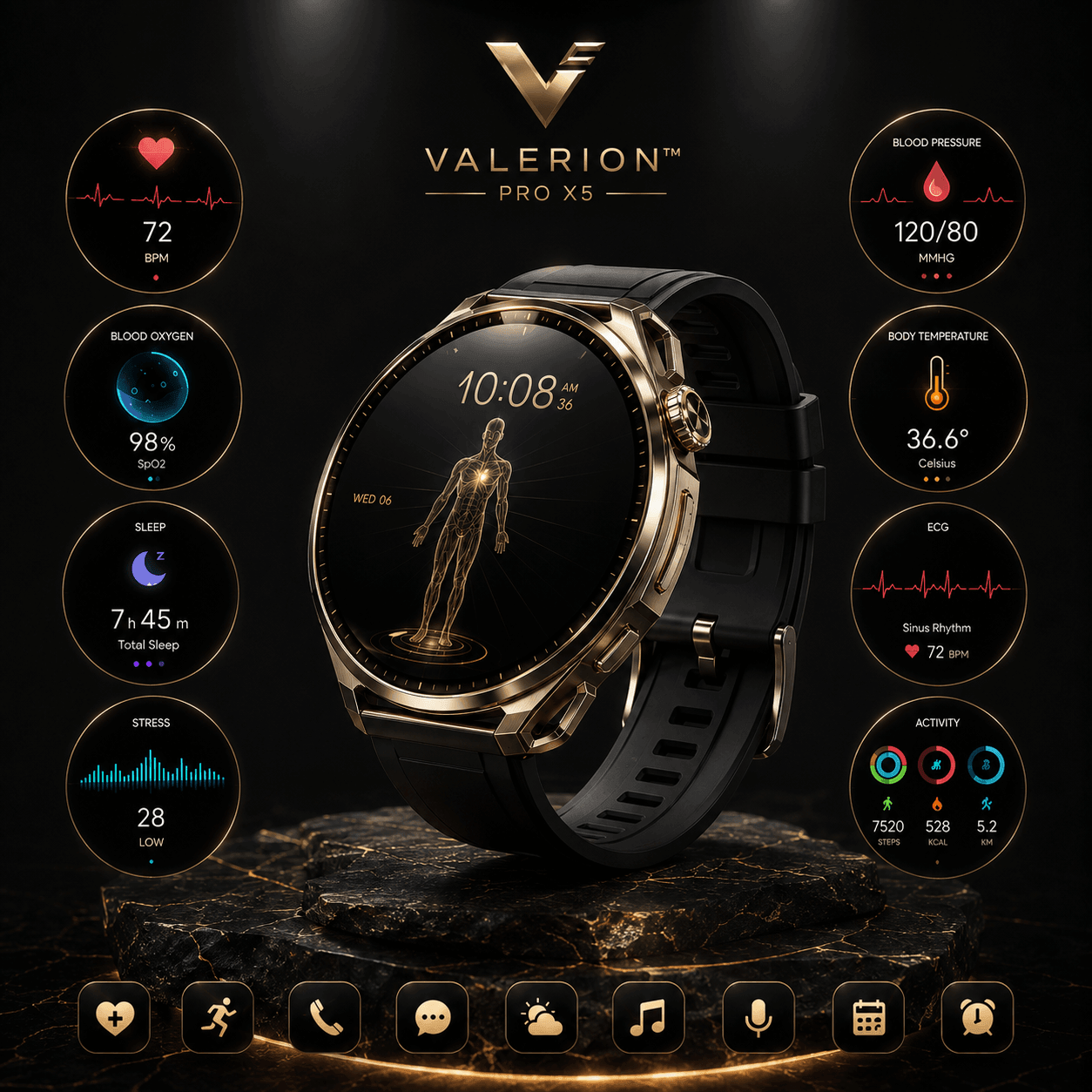 Valerion™ Pro X5 Smartwatch